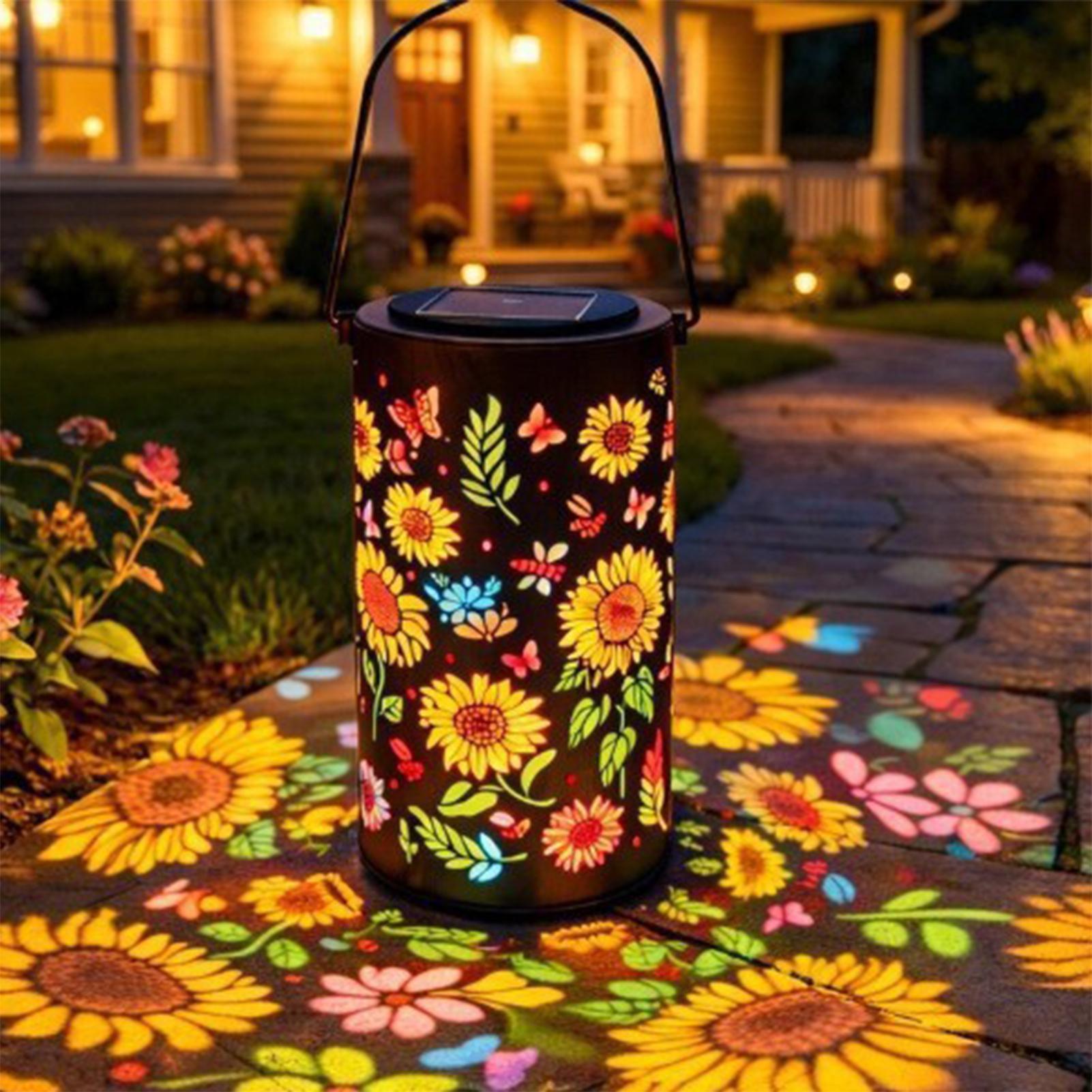 Outdoor Lighting Patio - Lampu Tenaga Surya Bentuk Bunga Matahari