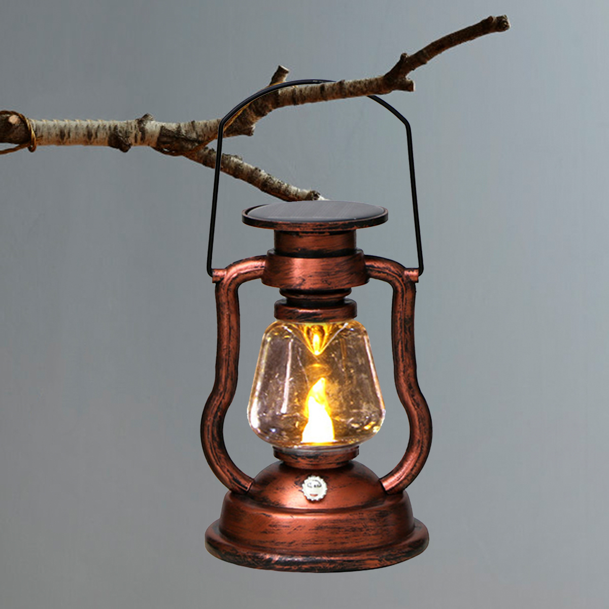 Outdoor Lighting Vintage - Lampu Atmosfer Retro LED Tenaga Surya