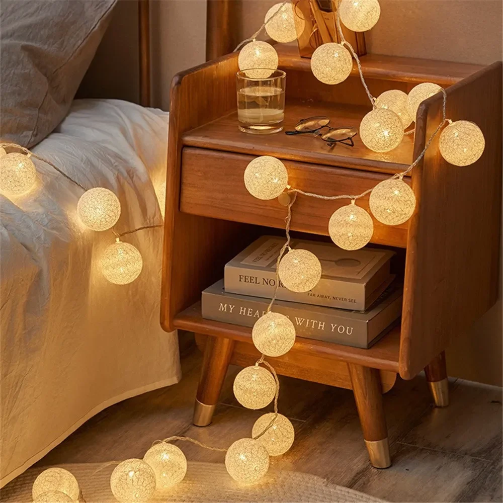Outdoor Lighting Sconce - Halloween Katun Garland Bola Lampu Tali