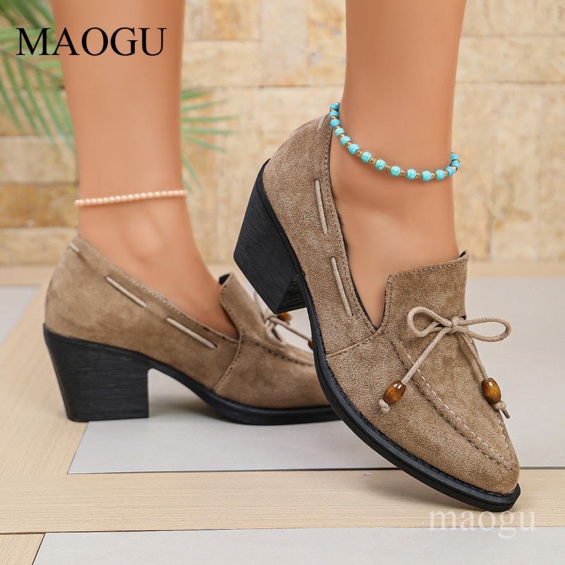 Outdoor Lighting Vintage - Sepatu Wanita Hak 7CM Musim Semi