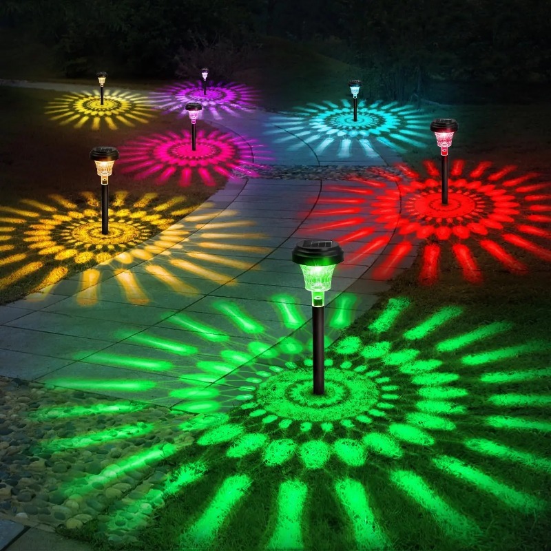Outdoor Lighting Dusk To Dawn - Lampu Jalan Tenaga Surya Berubah Warna