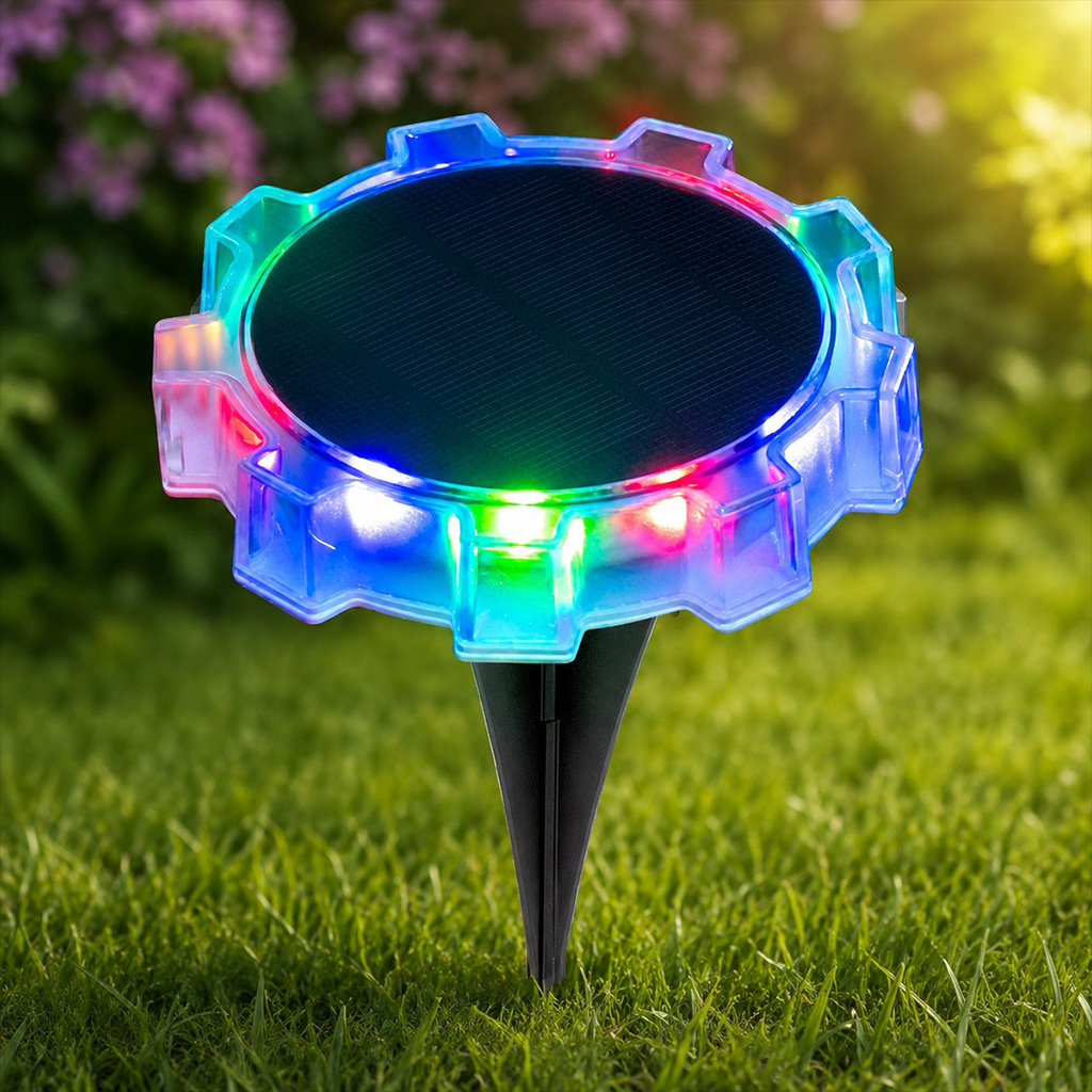 Outdoor Lighting Ground Fixtures - Lampu Tanah Tenaga Surya 9 LED