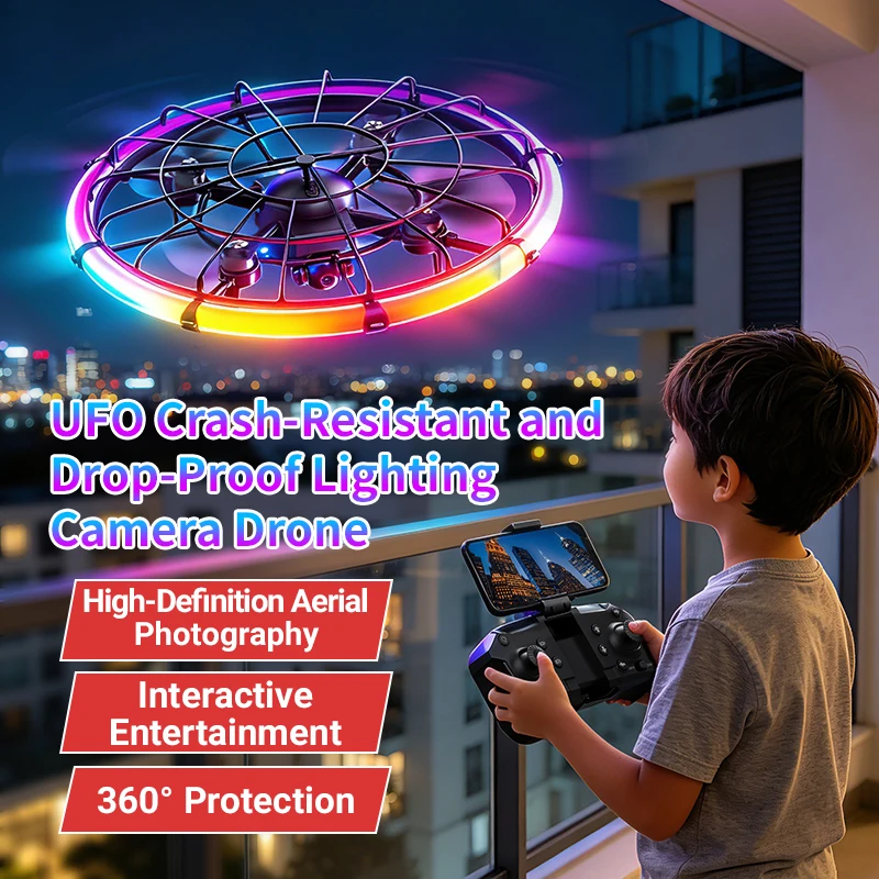 Outdoor Lighting Video - JJRC H145 UFO RC Drone dengan