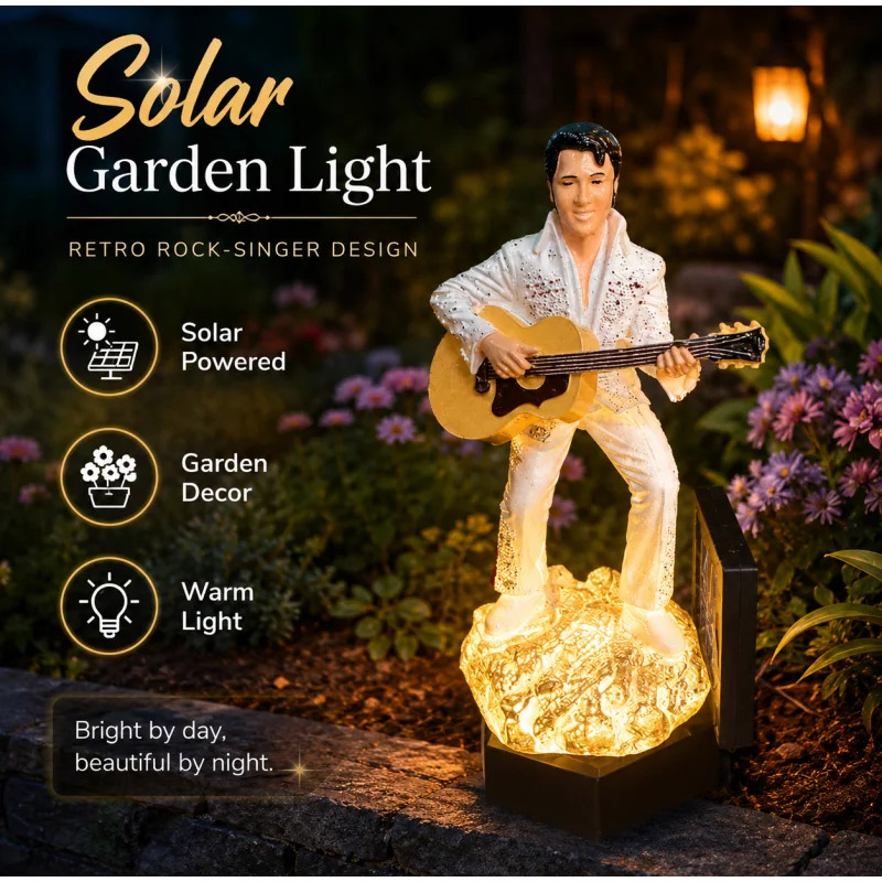 Lampu Patung Taman Surya Elvis - Outdoor Lighting Vintage ulasan dan harga