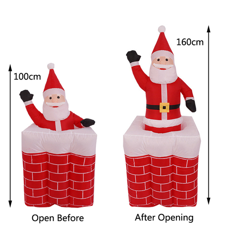 Natal Tiup Melambaikan Santa C - Outdoor Lighting Up And Down ulasan dan harga