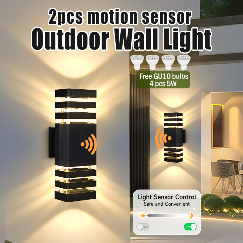 Lampu Sensor Lampu Dinding Lua - Outdoor Lighting Up And Down ulasan dan harga