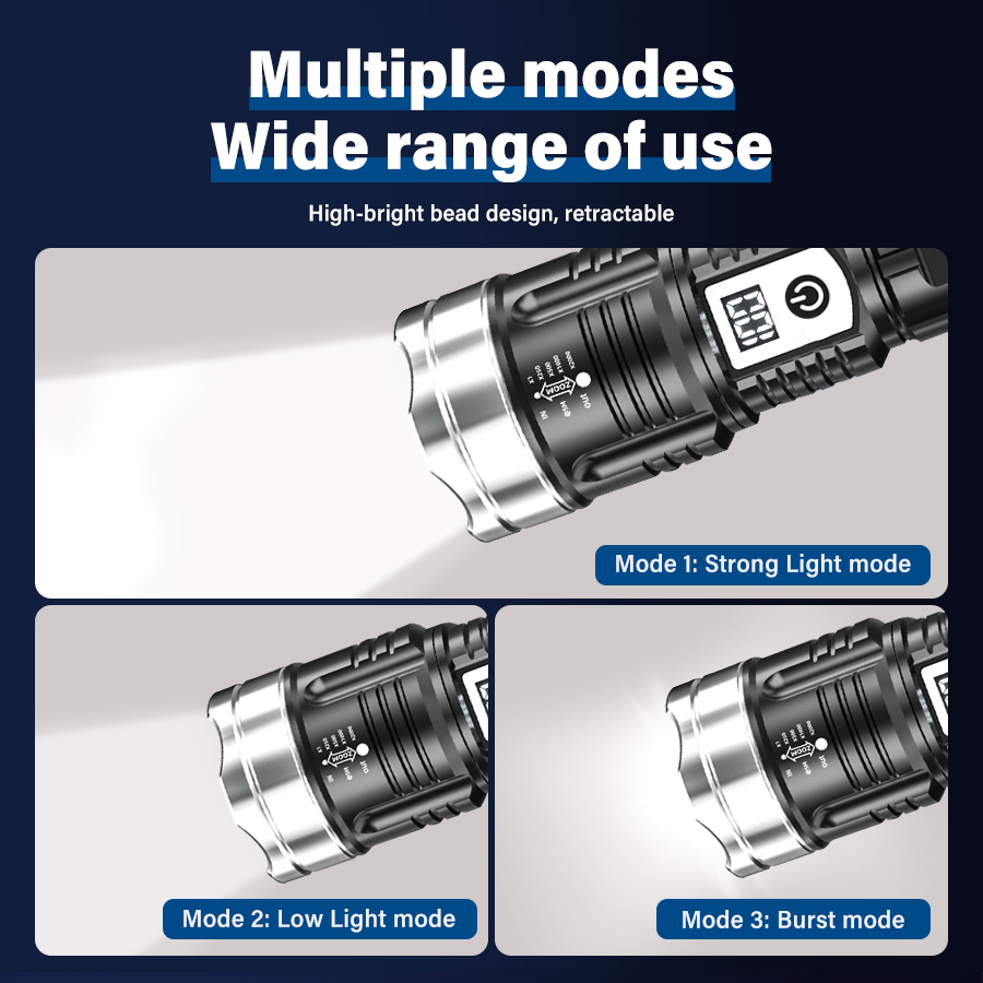 Senter LED 200000LM Daya Tingg - Outdoor Lighting Landscape ulasan dan harga