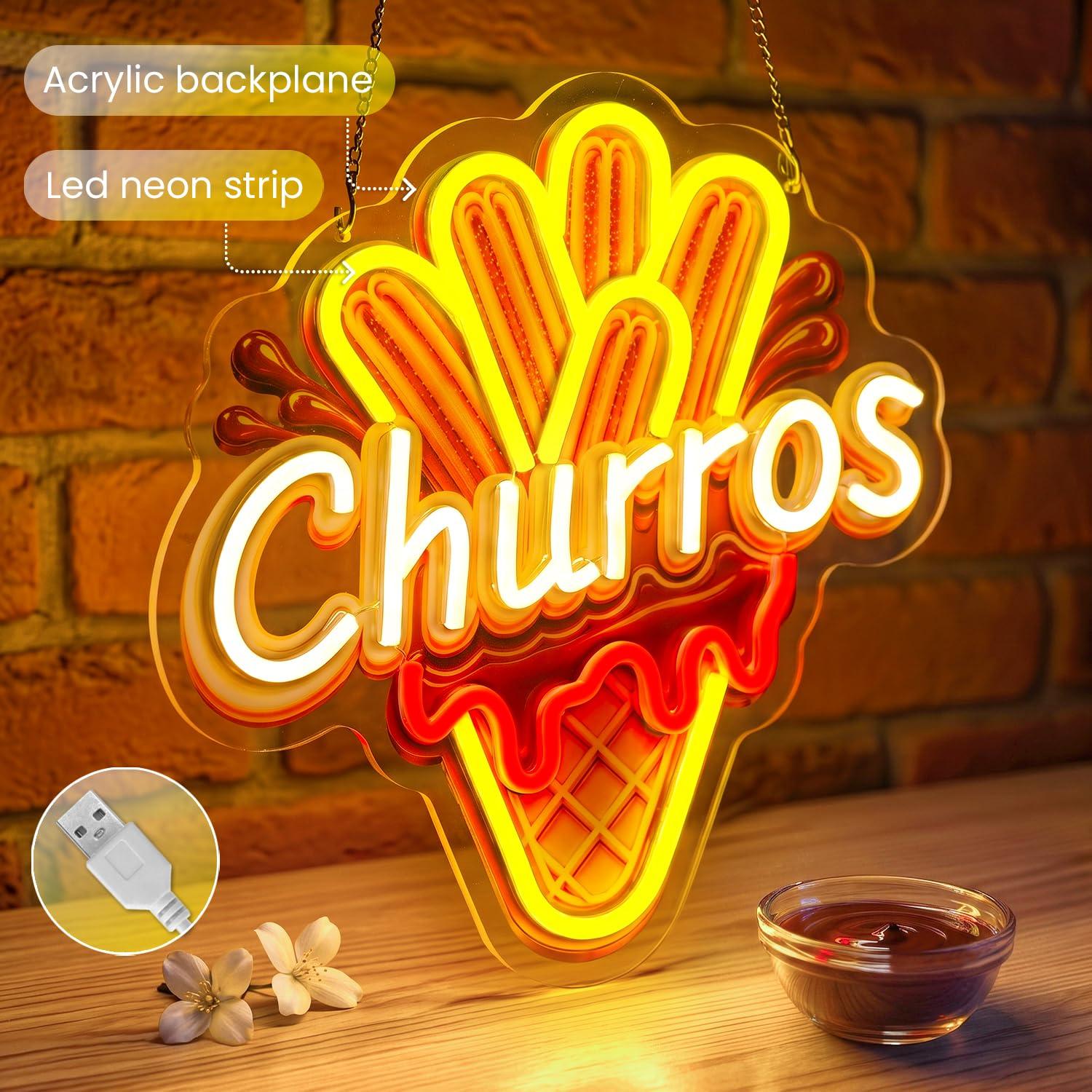 Lampu LED Neon Churros USB yan - Outdoor Lighting For Store ulasan dan harga