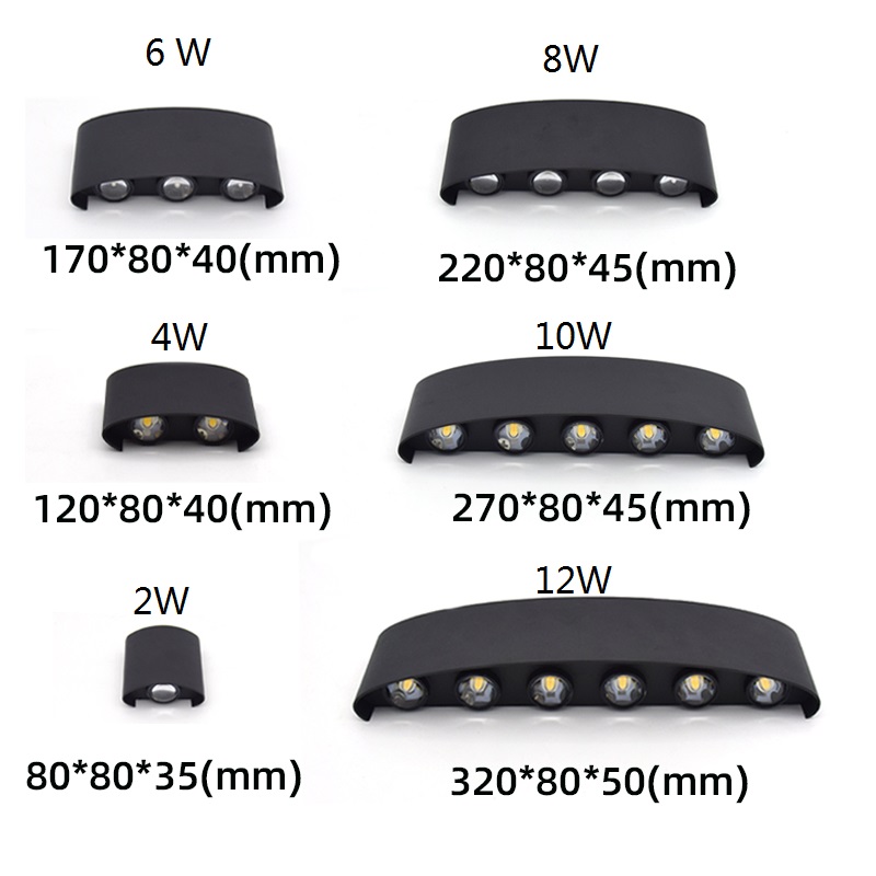 Lampu Dinding LED 2W 4W 6W 8W  - Outdoor Lighting Up And Down ulasan dan harga