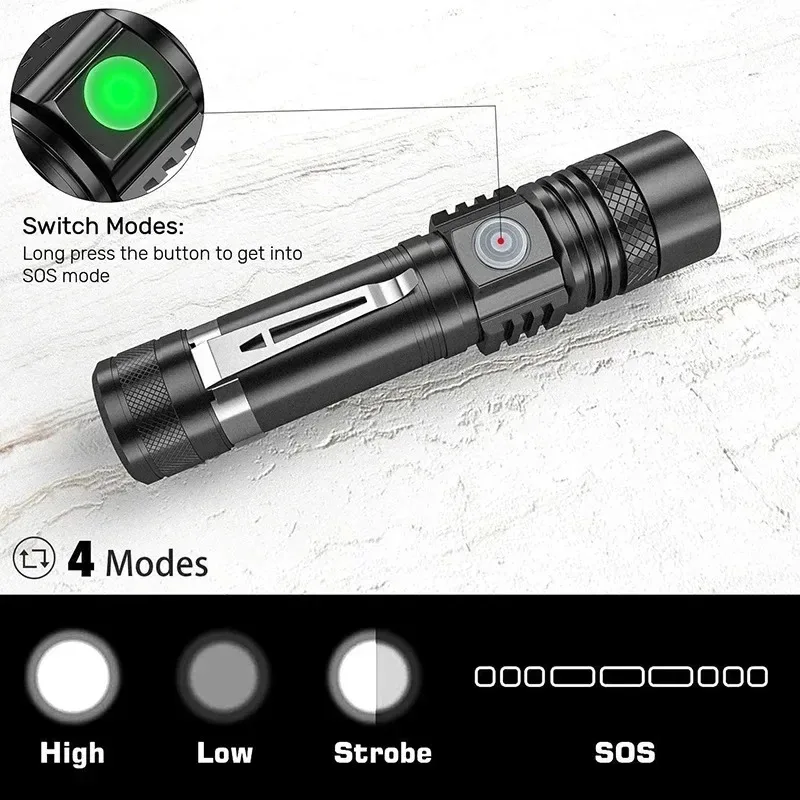 Senter Tangan T6 Isi Ulang Men - Outdoor Lighting For Home ulasan dan harga
