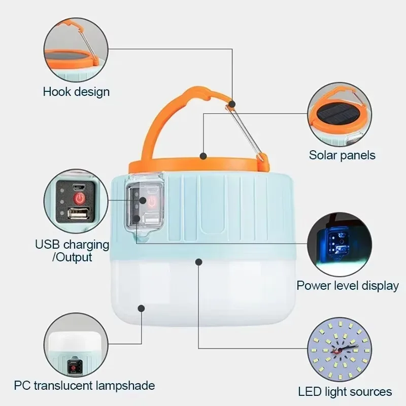 Lampu Camping Tenaga Surya LED - Outdoor Lighting Lanterns ulasan dan harga