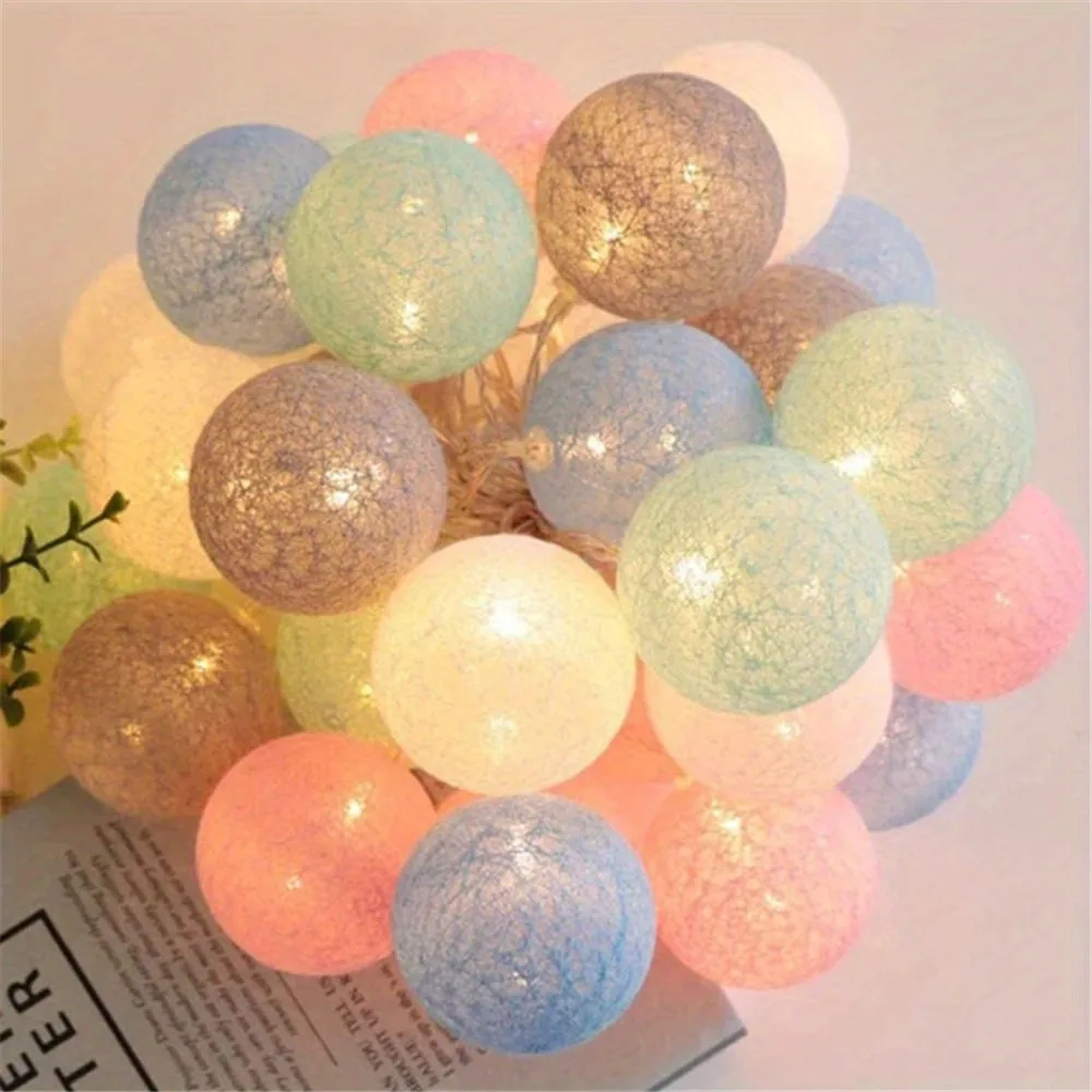 Halloween Katun Garland Bola L - Outdoor Lighting Sconce ulasan dan harga