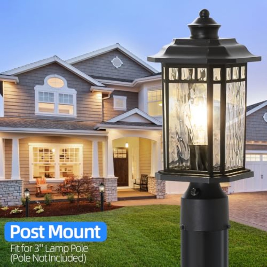 2 Paket Lampu Tiang Luar Ruang - Outdoor Lighting Dusk To Dawn ulasan dan harga