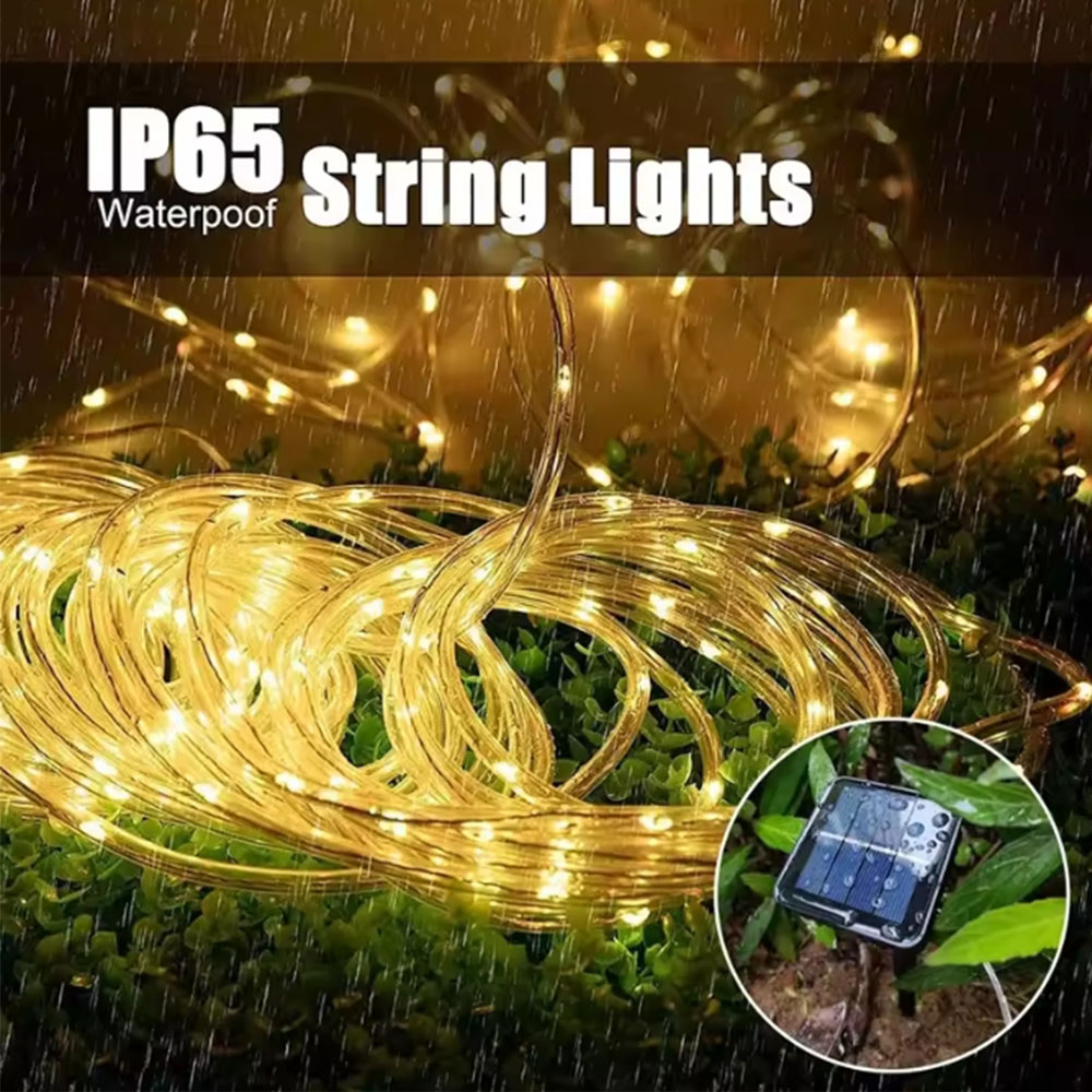 Lampu Tali LED Tenaga Surya un - Outdoor Lighting Youtube ulasan dan harga