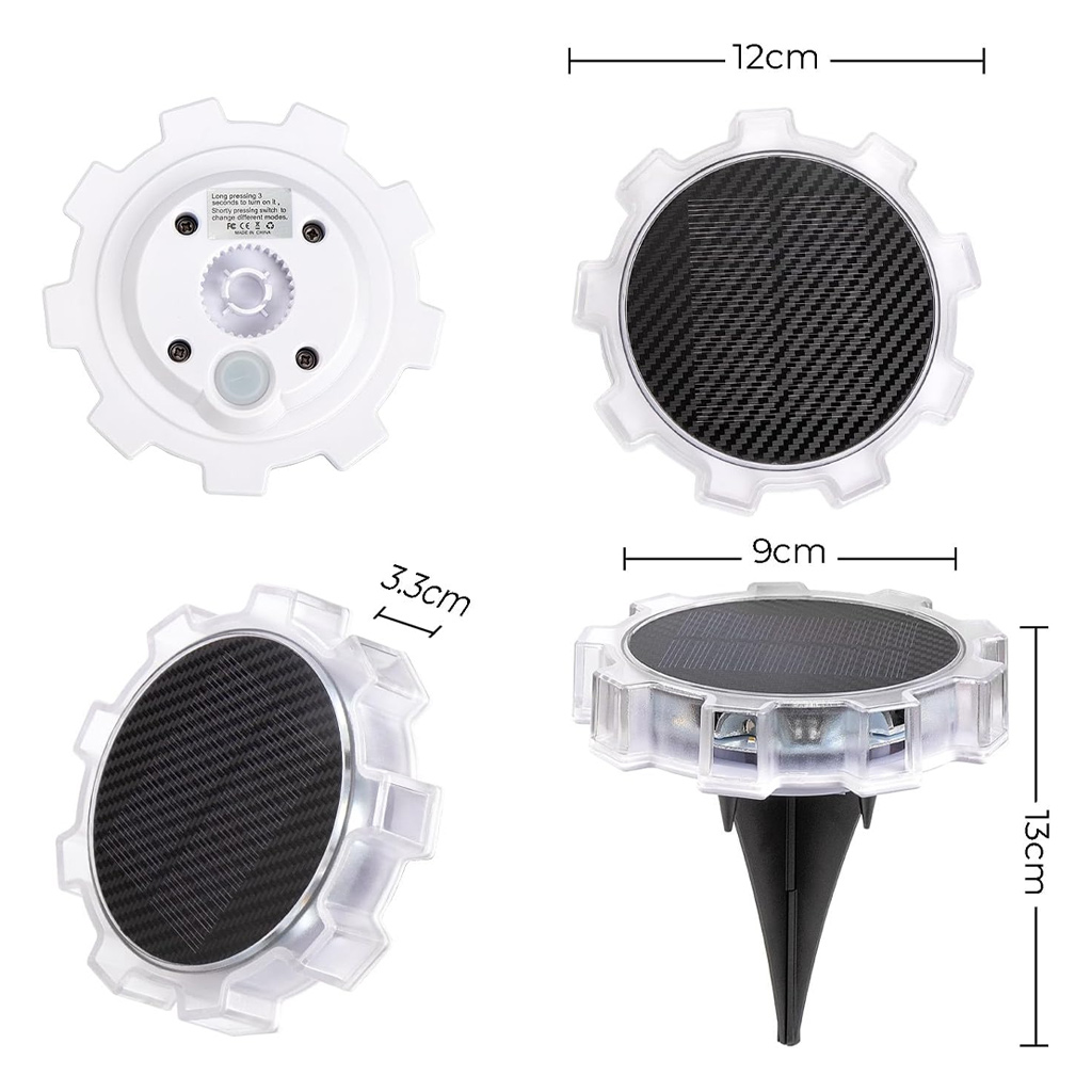 Lampu Tanah Tenaga Surya 9 LED - Outdoor Lighting Ground Fixtures ulasan dan harga