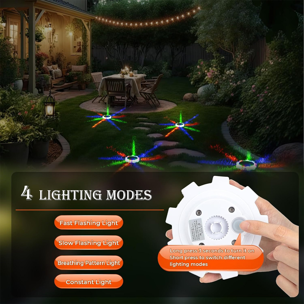 Lampu Tanah Tenaga Surya 9 LED - Outdoor Lighting Ground Fixtures ulasan dan harga