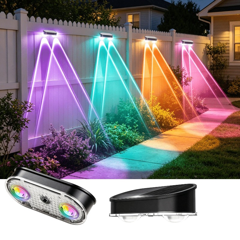 Lampu Pagar Tenaga Surya RGB I - Outdoor Lighting Dusk To Dawn ulasan dan harga