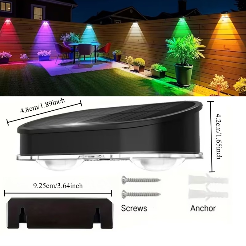 Lampu Pagar Tenaga Surya RGB I - Outdoor Lighting Dusk To Dawn ulasan dan harga