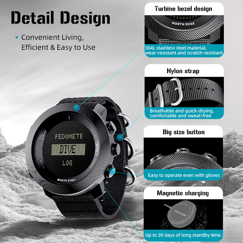NORTH EDGE APACHE-D Jam Tangan - Outdoor Lighting Zones ulasan dan harga