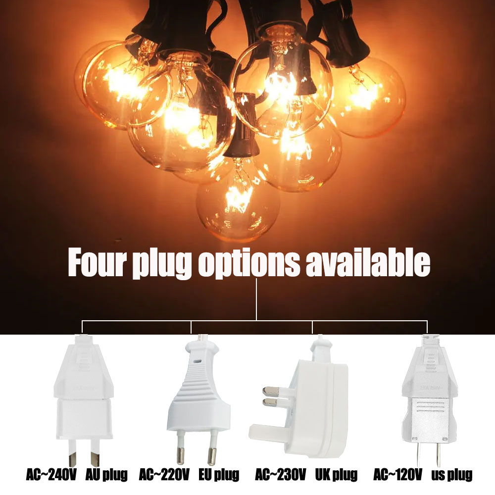 Lampu String Vintage G40 denga - Outdoor Lighting Vintage ulasan dan harga