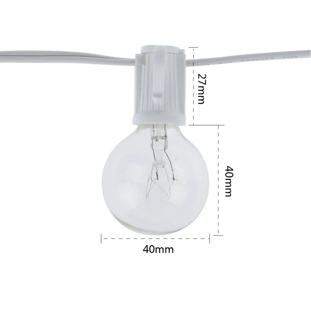 Lampu String Vintage G40 denga - Outdoor Lighting Vintage ulasan dan harga