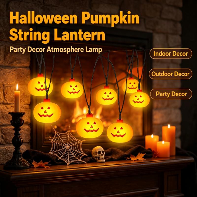 Lampu String Labu Halloween Be - Outdoor Lighting Lanterns ulasan dan harga