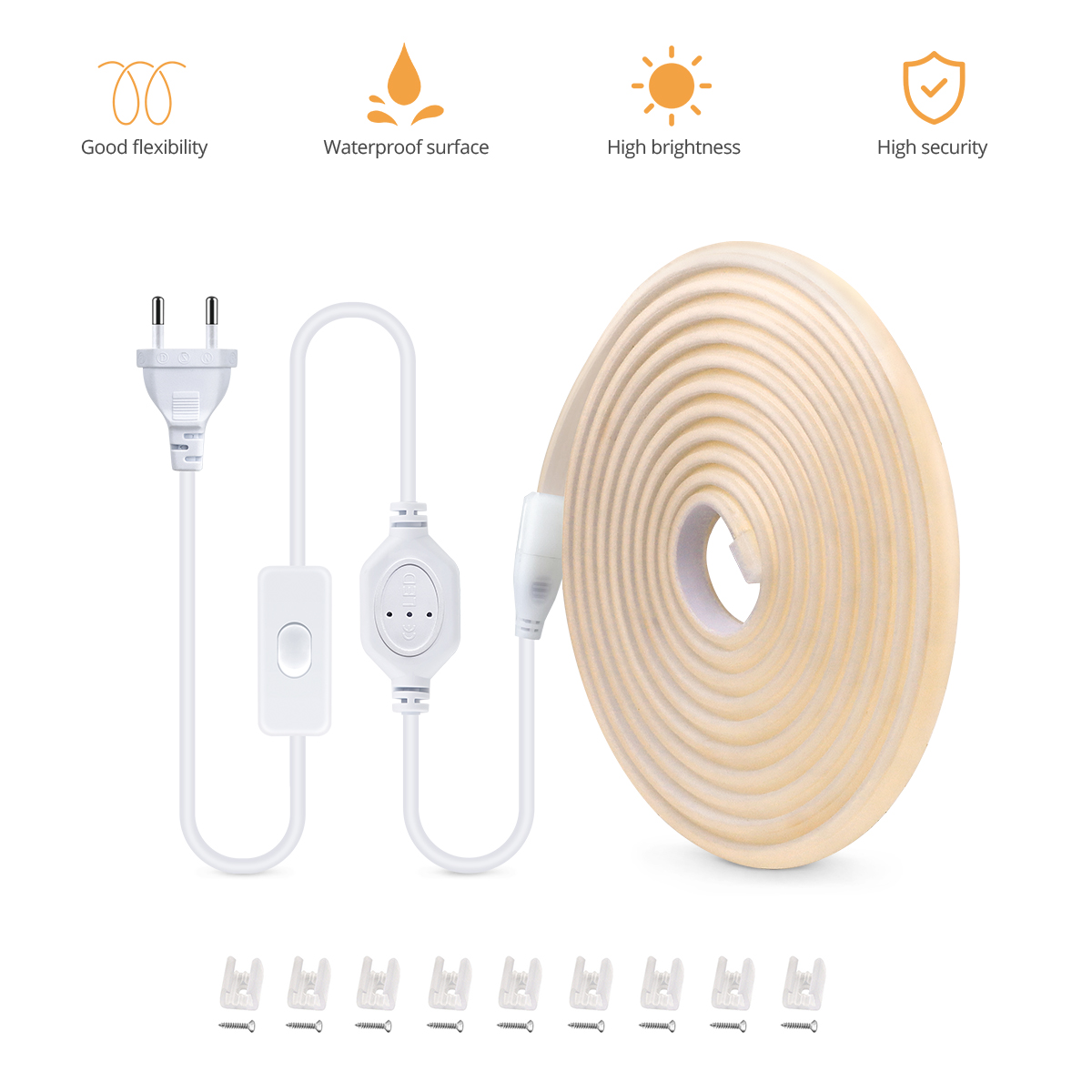 110V 220V COB LED Strip Lampu  - Outdoor Lighting Youtube ulasan dan harga