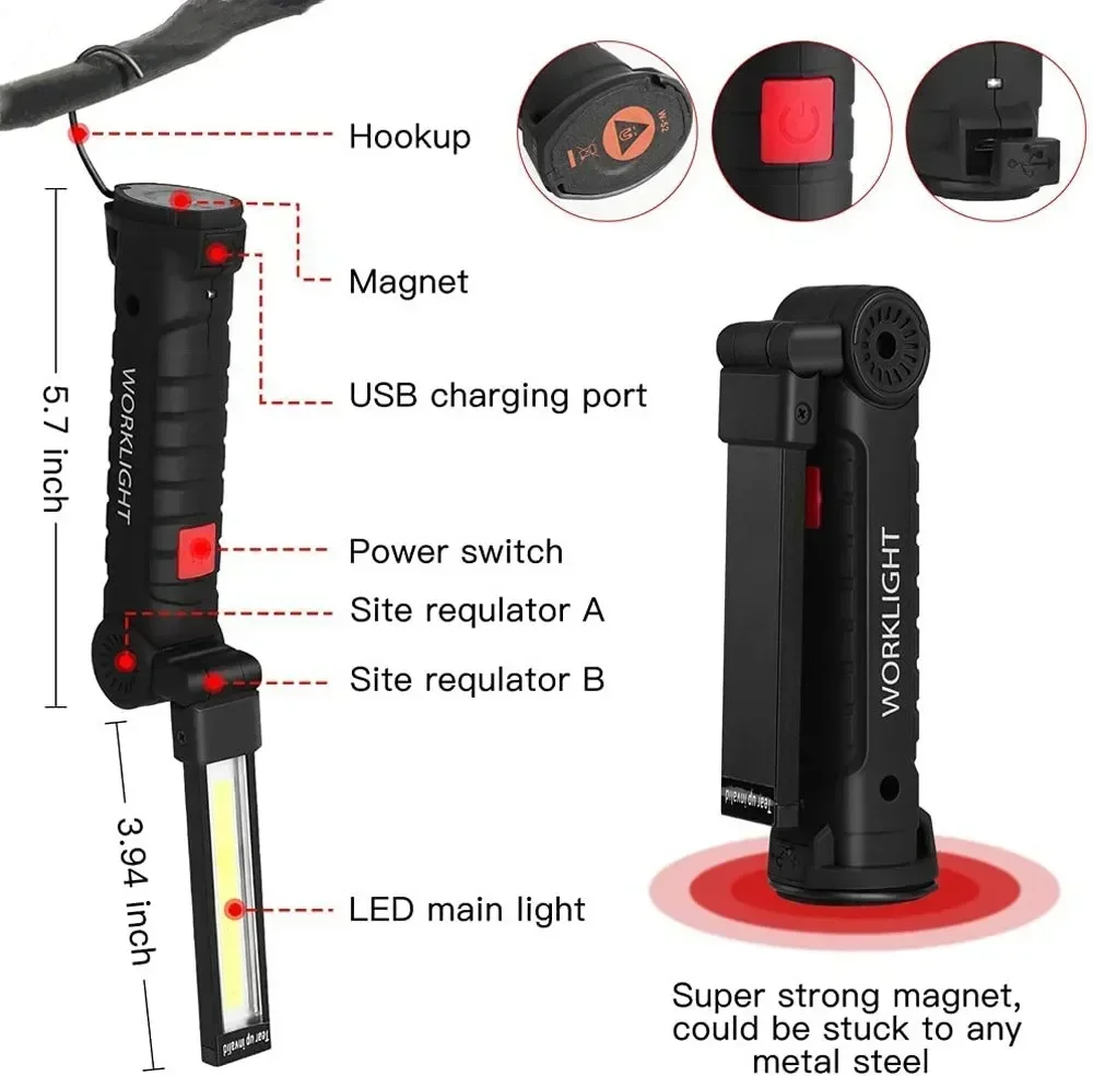 Lampu Inspeksi Senter LED COB  - Outdoor Lighting Landscape ulasan dan harga